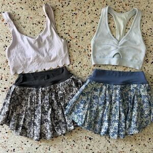 Aerie offline skort sports bra sets